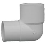 Charlotte Pipe 1/2 In. Slip x Spigot Schedule 40 90 Deg. Street PVC Elbow (1/4 Bend)