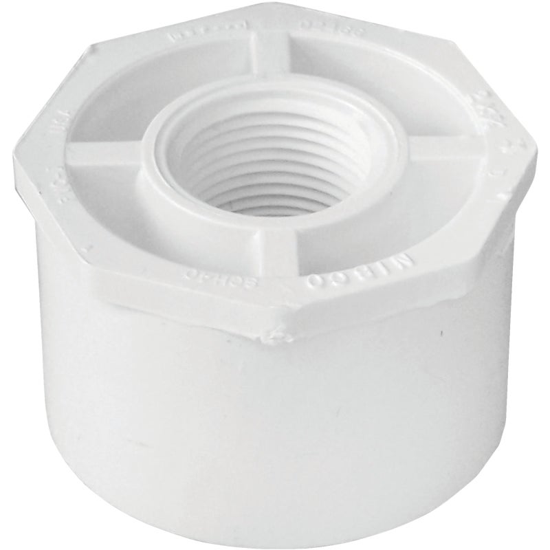 434671.jpg Charlotte Pipe 2 In. SPG x 3/4 In. FPT Schedule 40 PVC Bushing - Image 1