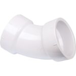 Charlotte Pipe Schedule 40 45 Deg. Sanitary DWV PVC Elbow