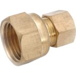 Anderson Metals 1/2" x 3/8" Brass Union Compression Adapter