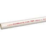 Charlotte Pipe 1 In. x 10 Ft. Cold Water Schedule 40 PVC Pressure Pipe