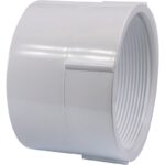 Charlotte Pipe 3" Hub x 3" FPT Schedule 40 DWV PVC Adapter