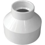 Charlotte Pipe 3" x 1-1/2" Hub Schedule 40 DWV Reducing PVC Coupling