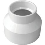 Charlotte Pipe 3" x 2" Hub Schedule 40 DWV Reducing PVC Coupling