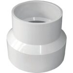 Charlotte Pipe 4" x 3" Hub Schedule 40 DWV Reducing PVC Coupling
