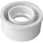 Charlotte Pipe 4" SPG x 3" Hub Schedule 40 DWV Reducing PVC Bushing