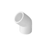 Charlotte Pipe 4 Inch Schedule 40 45 Degree PVC Elbow (1/8 Bend)