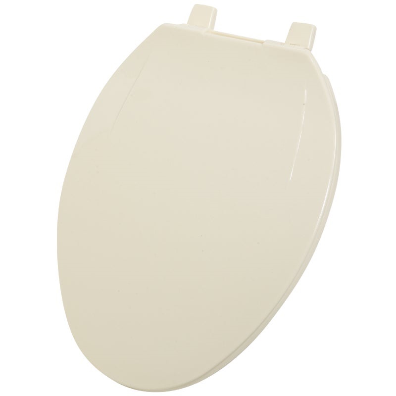 445496.jpg Home Impressions Elongated Closed Front Bone Plastic Toilet Seat - Image 1