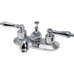 Home Impressions Chrome 2-Handle Lever Bathroom Faucet with Pop-Up