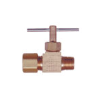 Do it Best 1/8 Inch MIP x 1/4 Inch OD Brass Straight Tap Valve