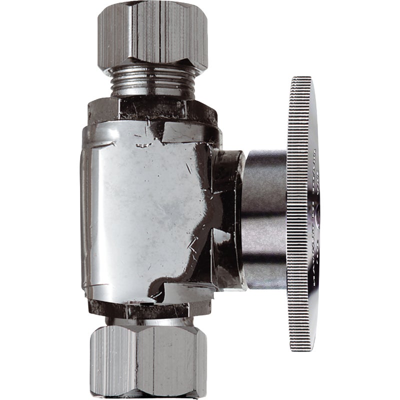 456303.jpg Do it 3/8" C X 3/8" OD Chrome Plated Brass Stop Valve - Image 1