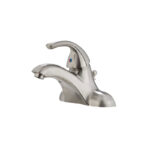 Home Impressions Brushed Nickel 1-Handle Lever 4 In. Centerset Bathroom Faucet with Pop-Up