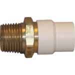 Charlotte Pipe 3/4 In. Slip x Brass MIP CPVC Transition Adapter