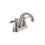 Delta Windmere Brushed Nickel 2-Handle Lever Bathroom Faucet With Pop-Up