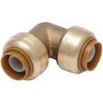 SharkBite 3/4" x 3/4" Push-to-Connect Brass Elbow (1/4 Bend)