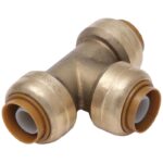 SharkBite 3/4" x 3/4" x 3/4" Brass Push-to-Connect Tee