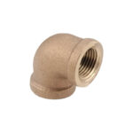 Anderson Metals 3/8 In. 90 Deg. Red Brass Threaded Elbow (1/4 Bend)