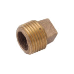 Anderson Metals 3/4 In. Red Brass Threaded Cored Pipe Plug