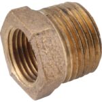 Anderson Metals 3/4 " x 1/2" Red Brass Hex Reducing Bushing
