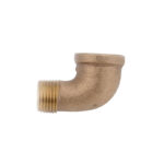 Anderson Metals 3/8 In. 90 Deg. Red Brass Threaded Elbow (1/4 Bend)