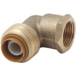 SharkBite 1/2" x 1/2" Push-to-Connect Brass Elbow (1/4 Bend)
