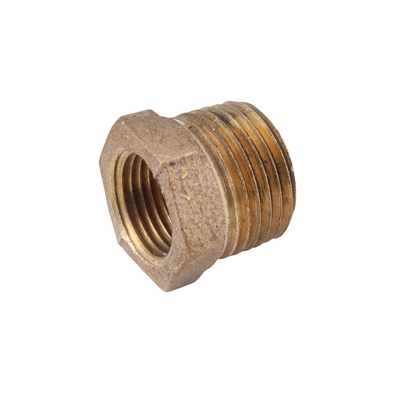 464872.jpg Anderson Metals 3/8 In. MPT x 1/8 In. FPT Red Brass Hex Reducing Bushing - Image 1