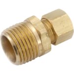 Anderson Metals 1/2" x 1/4" Brass Male Union Compression Adapter
