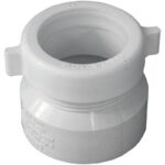 Charlotte Pipe 1-1/2 In. x 1-1/2 In. Hub x Tubular PVC Waste Adapter