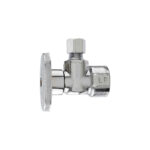 Do it Best 1/2 x 1/4 Inch Chrome-Plated Brass Quarter Turn Angle Valve