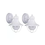 Home Impressions White Incandescent Type G Outdoor Wall Light Fixture