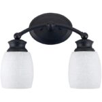 2BULB ORB WALL FIXTURE
