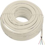 Audiovox Almond Phone Wire, 100 Ft.