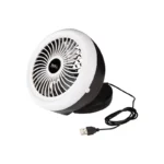 Best Comfort 2-Speed Black & White Battery Operated Portable Fan 6 Inch