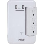 Prime Wire Plugin Outlet, USB Port & Rotating Charger