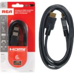 RCA Standard HDMI Cable, Black 6 Ft.