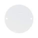 Round Weatherproof Blank Cover White, 4"
