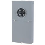 GE PowerMark Gold 200A Outdoor Meter Socket Load Center