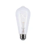 Satco Reminiscent 6W Loop Medium Base Flex Gray Filament LED Bulb