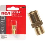 RCA Coax Push-On F-Connector