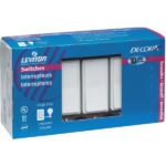 Leviton Decora Residential Grade 15 Amp Rocker Single Pole Switch, (White, 10-Pack)