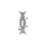 Leviton 20 Amp Toggle Single Pole Switch White