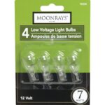 7W WDG BASE 4PK CLR BULB