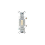 Leviton Commercial Grade 20 Amp Toggle Single Pole Switch Ivory