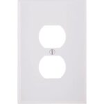 WHT DUPLEX WALL PLATE