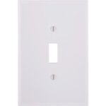 WHT 1-TOGGLE WALL PLATE