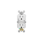 Leviton SmartLockPro Self-Test 15A White Tamper Resistant 5-15R GFCI Outlet