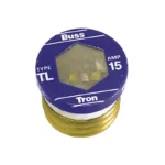 Bussmann 15A BP/TL Time-Delay Plug Fuse (3-Pack)
