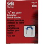 Gardner Bender Steel Cable Staple, 1/2"