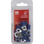 Gardner Bender 16 to 14 AWG #8 to #10 Stud Size Barrel Ring Terminal (22-Pack)