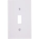 WHT 1-TOGGLE WALL PLATE